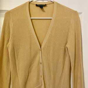 Ralph Lauren  size M  Ruffled Cardigan